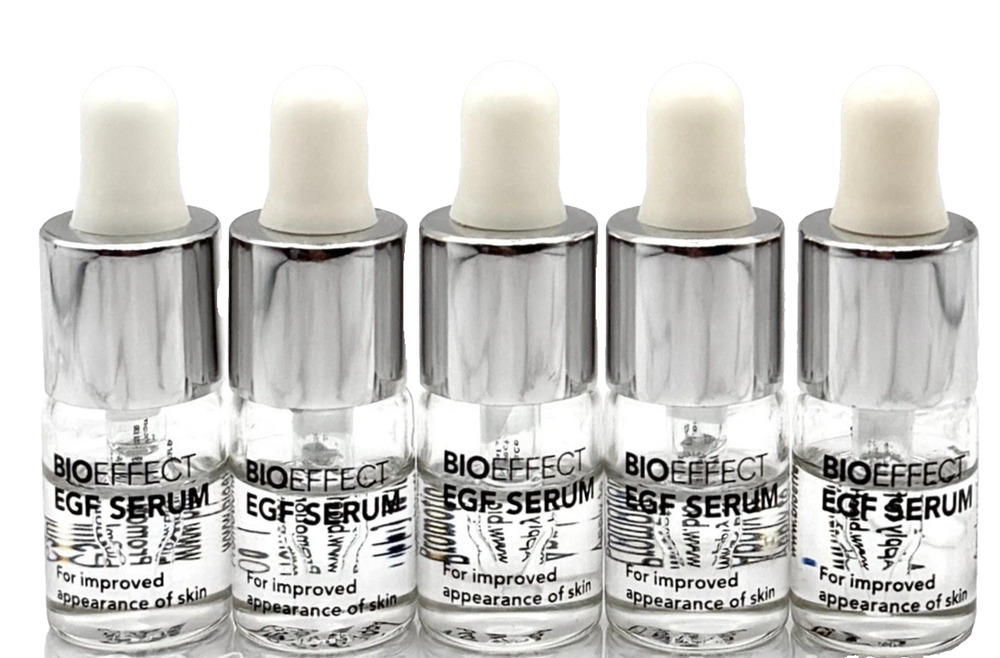 Bioeffect EGF Serum (5pcs x 3mL each) 15 mL Total Travel Size Bundle Age Defying